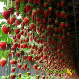 Клубника ампельная Анастасия купить по цене от 370р. в интернет-магазине «Посадика» с доставкой почтой в в Усольее и по всей России – [изображение №1].
